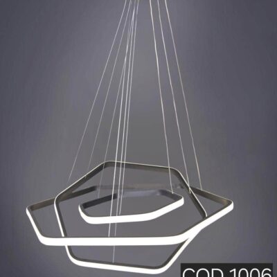 آویز مدرن طرح چند ضلعی سه شعله ساده کد 1006